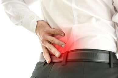 Dolor lumbar en un hombre