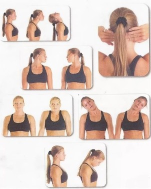 La gimnasia para el cuello