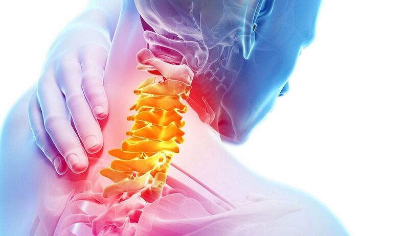 dolor en la columna cervical