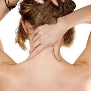 dolor de cuello debido a osteocondrosis cervical